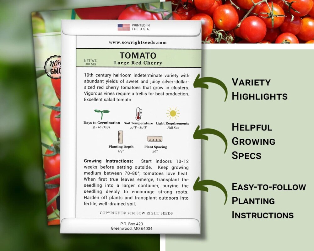 Seed packets lists